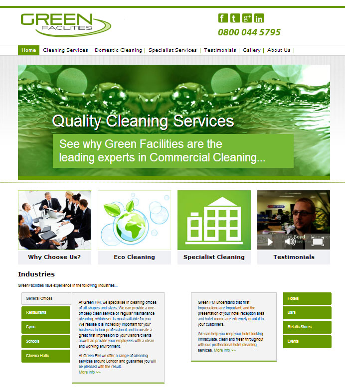 Green Facilities Launch New Website