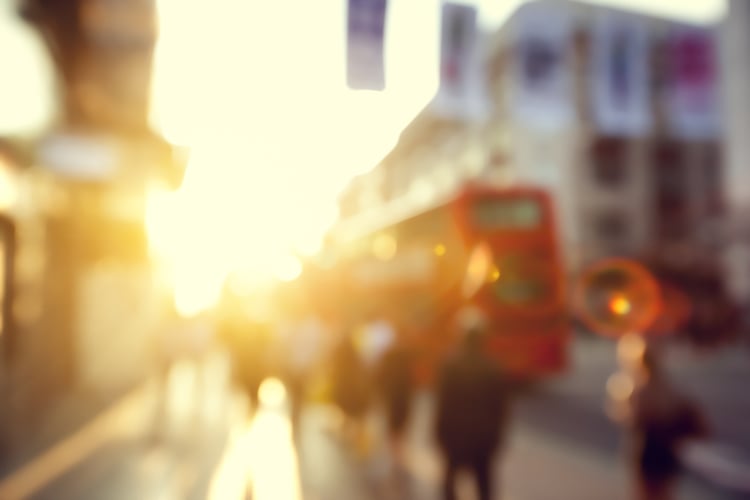 people-in-bokeh-street-of-London
