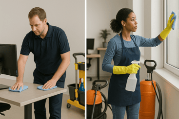 janitorial services vs commercial cleaning services